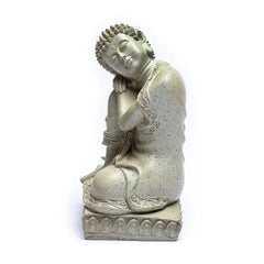 Buddha med lyseholder - Grå