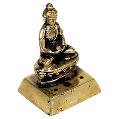 Røgelsesbrænder Buddha i messing