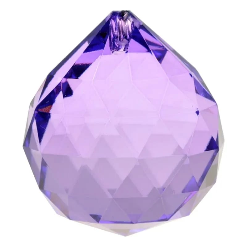 Feng-Shui Crystal Sphere violet AAA kvalitet