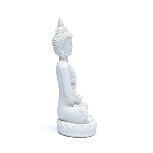 Meditation Buddha statue - Hvid - Billede 3