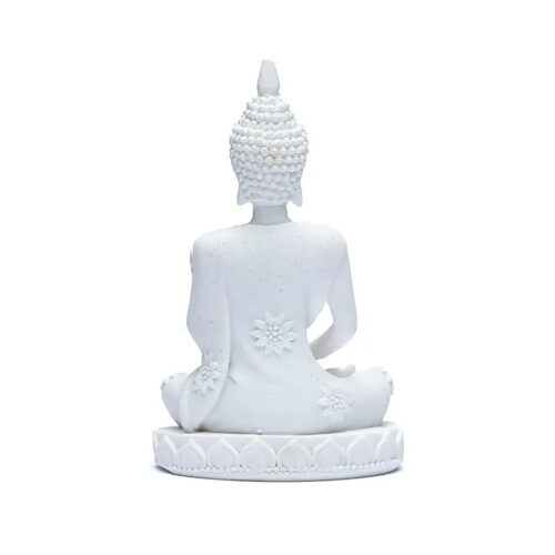 Meditation Buddha statue - Hvid - Billede 4