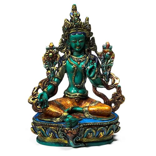 grøn tara statue