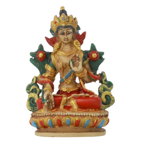 hvid tara statue figur