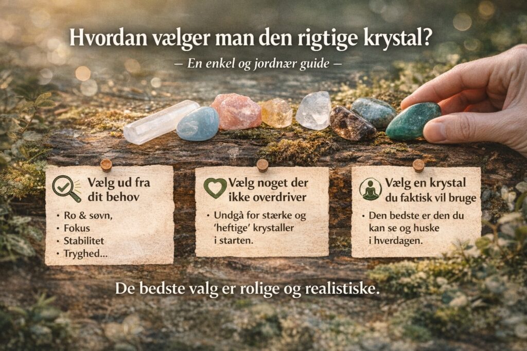 vælg rigtig krystal