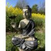 buddha med lotusblomst have statue