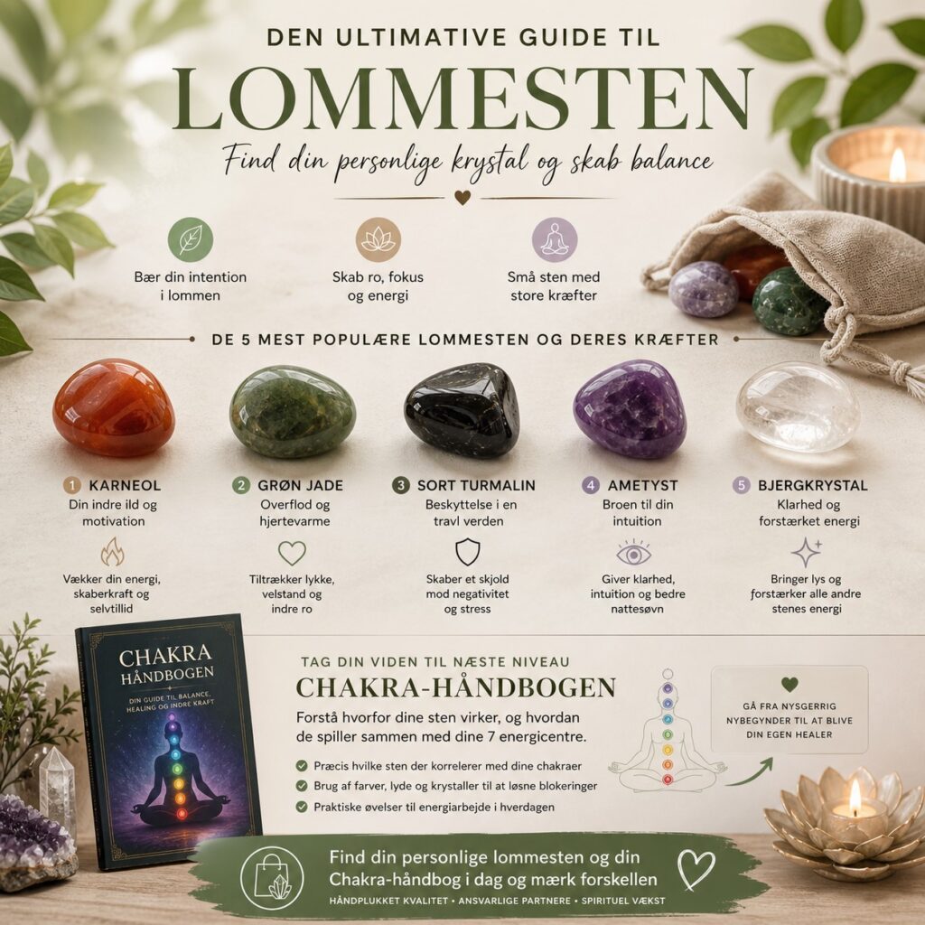 lommesten og chakra håndbog
