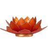 Orange lotus lysestage i Capiz-skal – 13,5 cm