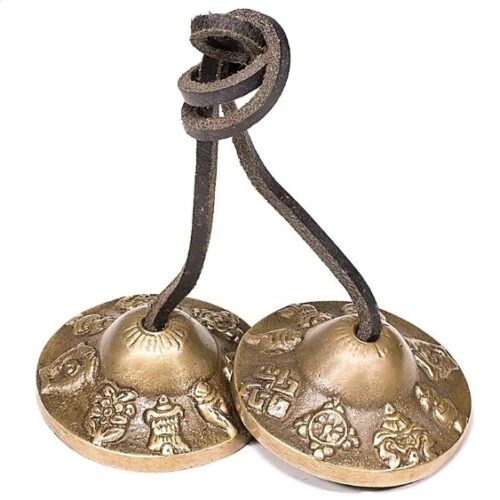 tingsha med lykkesymboler